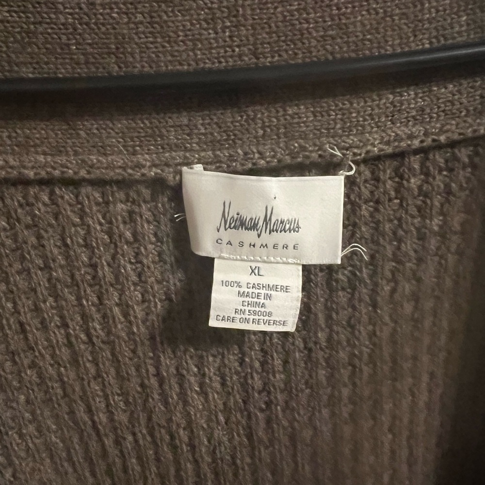 Neiman Marcus 100% Cashmere Open Cardigan Size XL - Picture 2 of 6